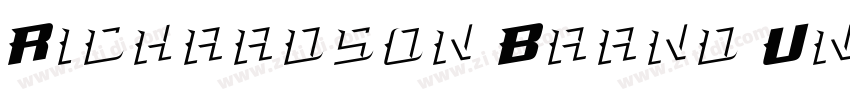 Richardson Brand Uni字体转换